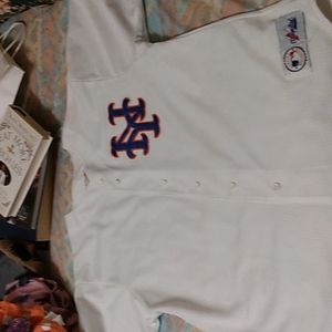 Very nice New York Mets white Baseball Jersey size XL made by Majestic